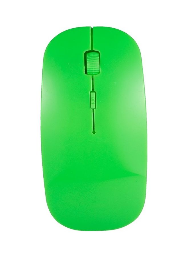 Portable Wireless Optical Mouse Green - Image 3