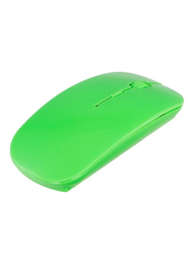 Portable Wireless Optical Mouse Green - Image 4