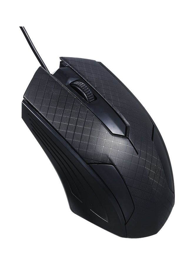 ماوس ضوئي سلكي بعدد 3 أزرار ومنفذ USB أسود - Image 5