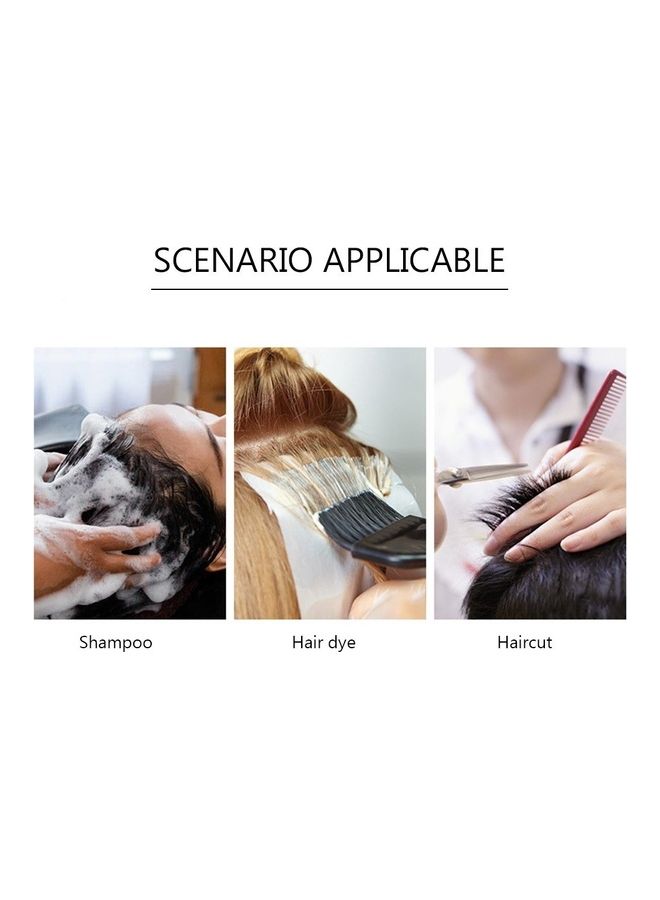 50-Piece Disposable Waterproof Hair Salon Cape Clear 130x92cm - Image 3