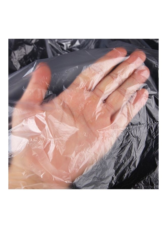 50-Piece Disposable Waterproof Hair Salon Cape Clear 130x92cm - Image 5