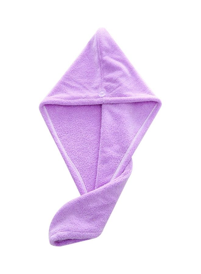 Generic Soft Shower Hair Towel For Women Purple 25x19x4cm