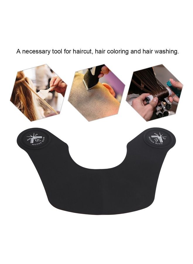 Generic Collar Hair Cutting Cape Black 18x16x1cm - Image 2