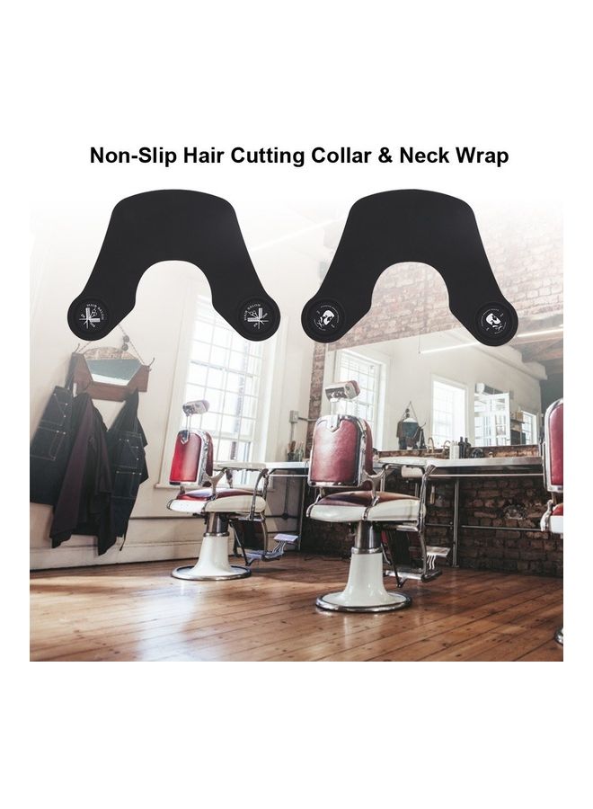 Generic Collar Hair Cutting Cape Black 18x16x1cm - Image 3