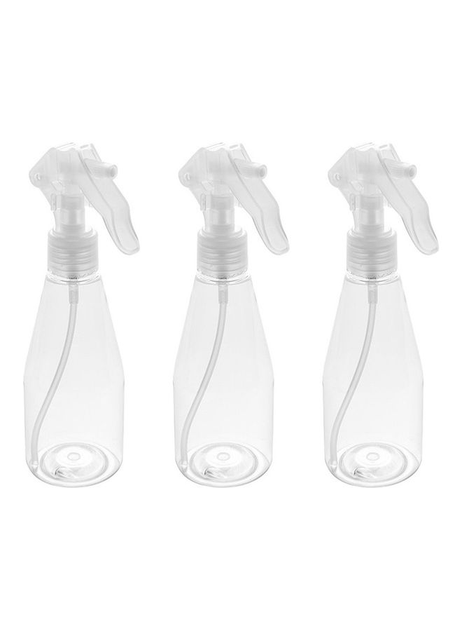 3-Piece Empty Plastic Spray Bottle White 2.7x7.4cm - Image 1