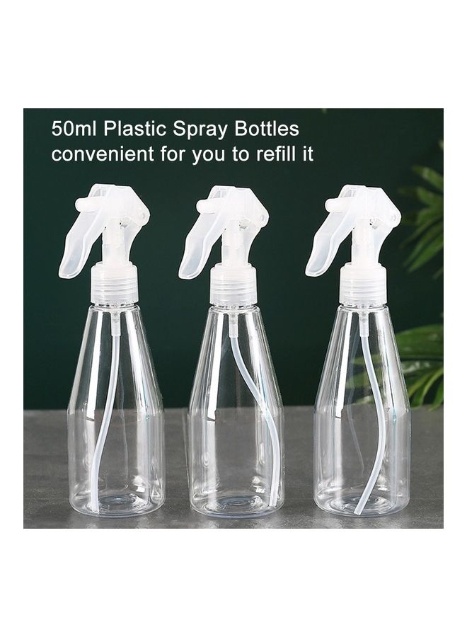 3-Piece Empty Plastic Spray Bottle White 2.7x7.4cm - Image 3
