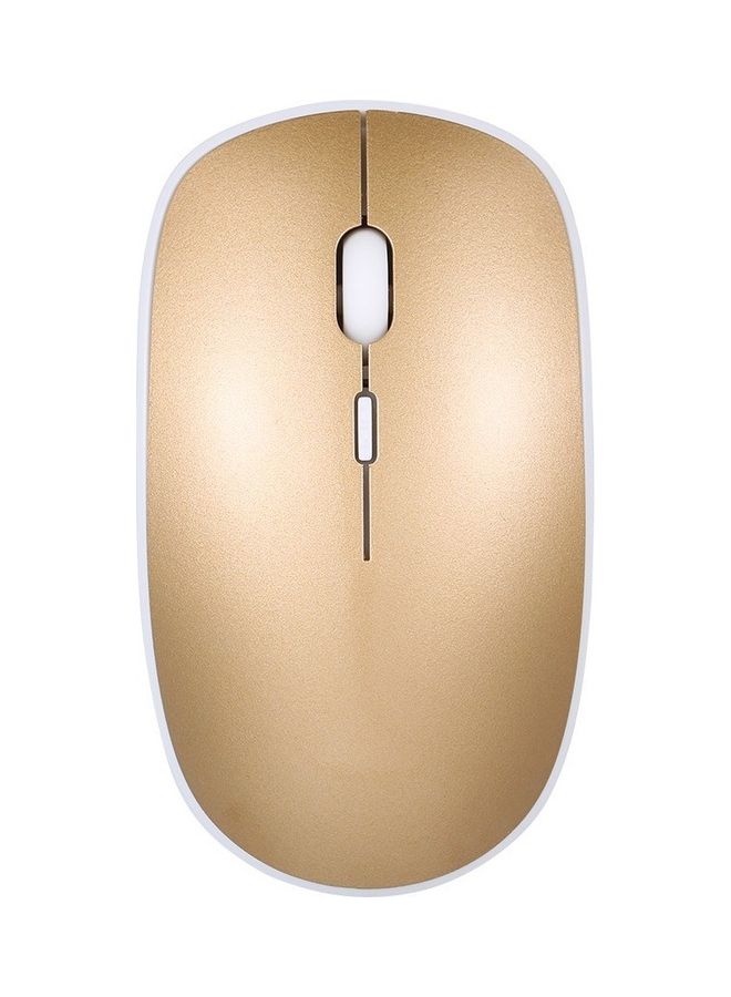 2.4G Wireless Optical Chargeable Mouse Gold - Image 1