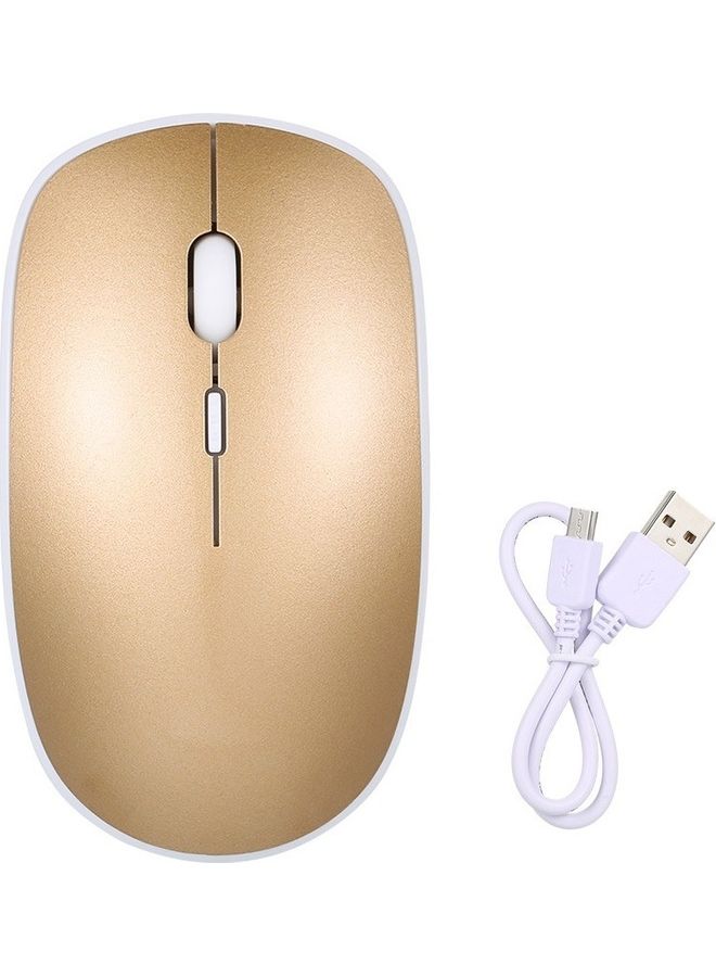 2.4G Wireless Optical Chargeable Mouse Gold - Image 2