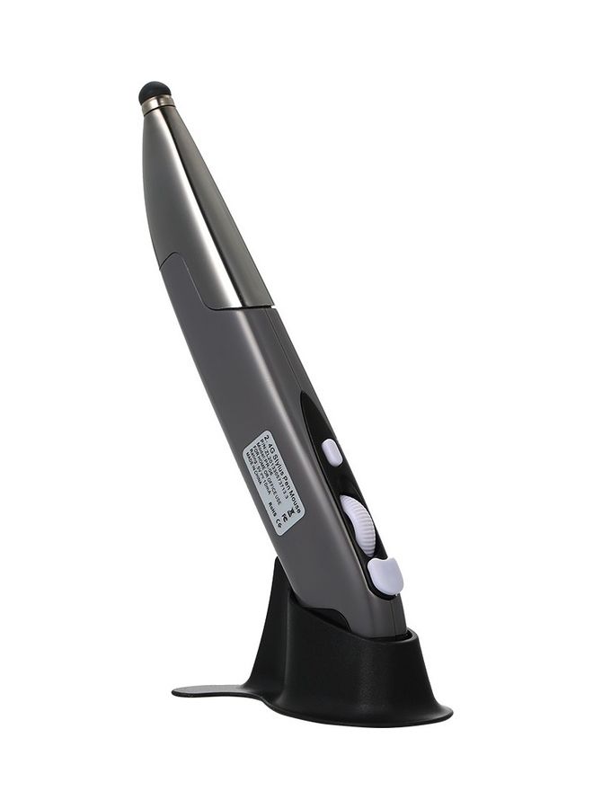 Wireless 3 Level Adjustable Optical Touch Pen Mouse Grey - Image 3