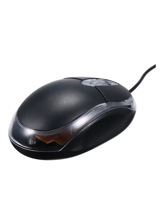 Wired Optical Mini Portable Mobile Mouse Black - Image 3