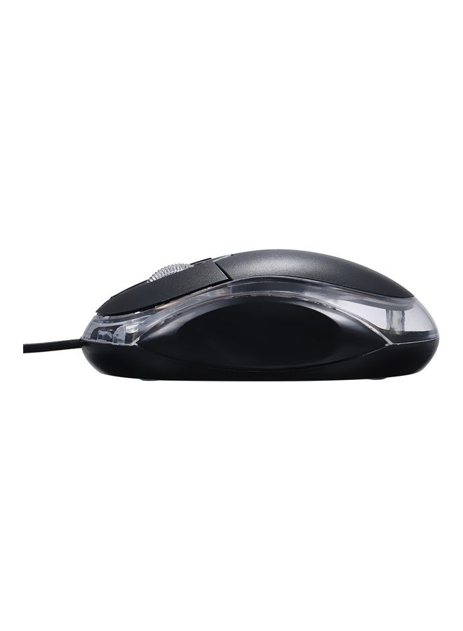 Wired Optical Mini Portable Mobile Mouse Black - Image 4