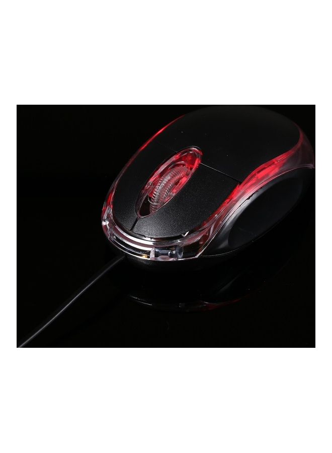 Wired Optical Mini Portable Mobile Mouse Black - Image 5