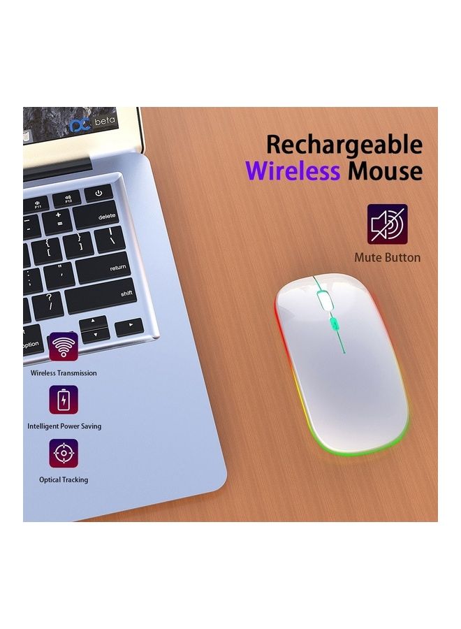 Ultra Thin Wireless Rechargeable Mouse Silver - Image 3
