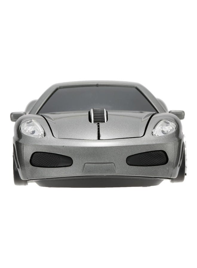 Wireless Racing Car Shaped Optical USB Mouse Gray/Black - Image 3