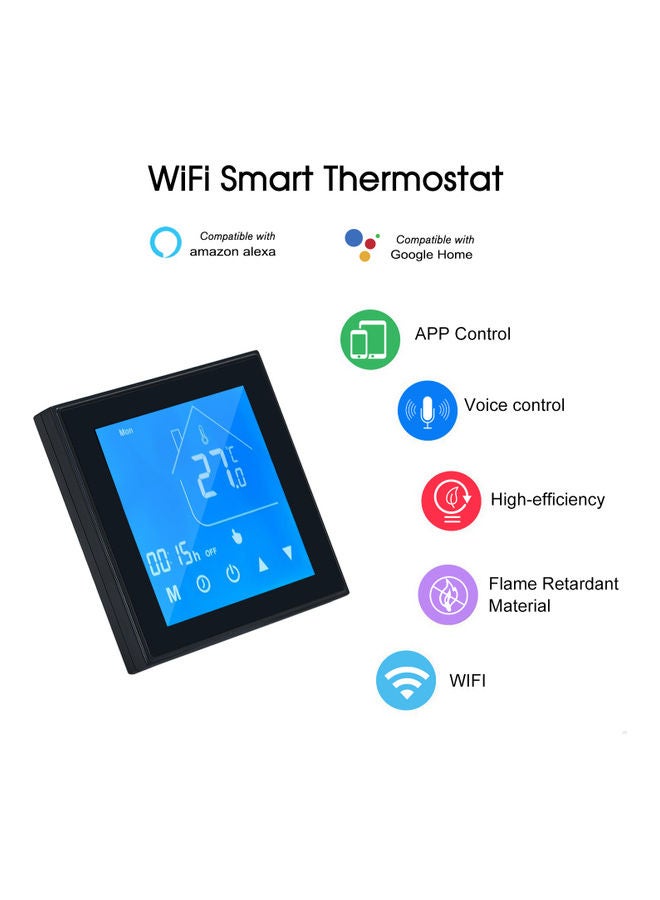 Generic - WiFi Smart Thermostat Black/Blue - Image 1