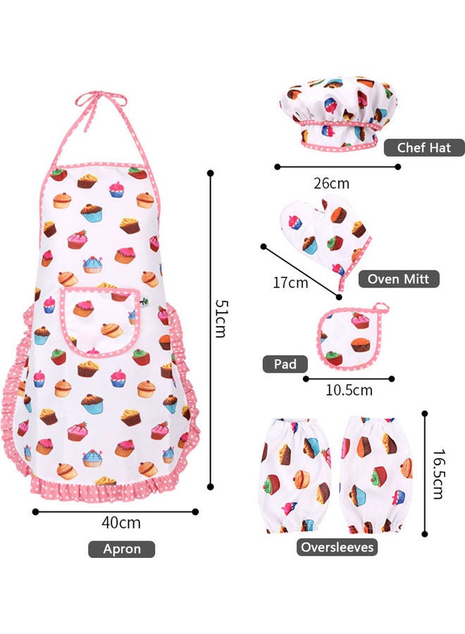 Kids Cooking And Baking Apron With Hat  - Image 3