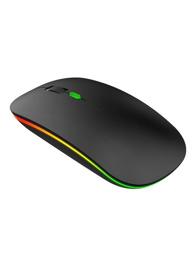 Ultra Thin Wireless Rechargeable Mouse Black - Image 1