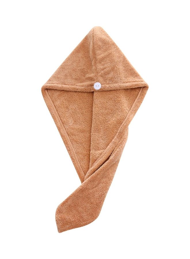 Generic Hair Drying Quick-dry Towel Khaki 65 x 25cm - Image 1
