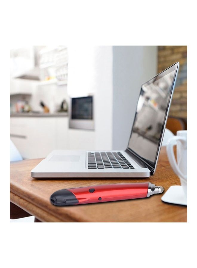 Wireless Optical Touch Pen Mouse Red - Image 2