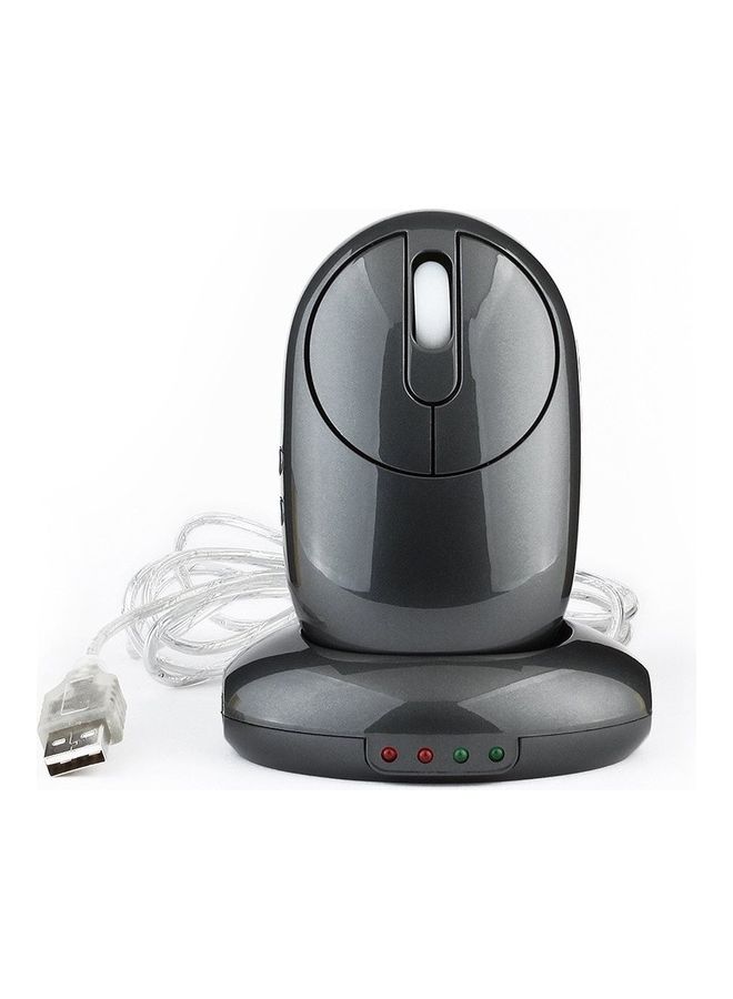2.4G Wireless Rechargeable Optical Mouse Black - Image 1