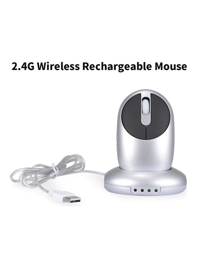 2.4G Wireless Rechargeable Optical Mouse Black - Image 2