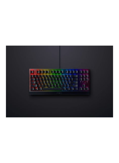 BlackWidow V3 Tenkeyless TKL Mechanical Gaming Keyboard - Yellow Mechanical Switches, Linear & Silent, Chroma RGB Lighting, Compact Form Factor - Black