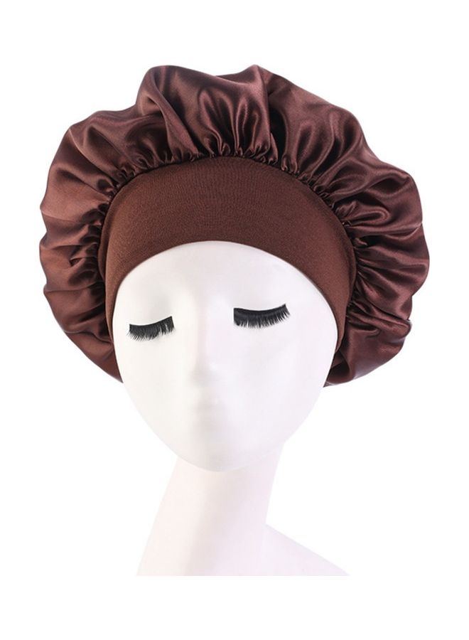 Generic - Hair Cover Bonnet Sleep Cap Coffee 16x10x5cm - Image 1