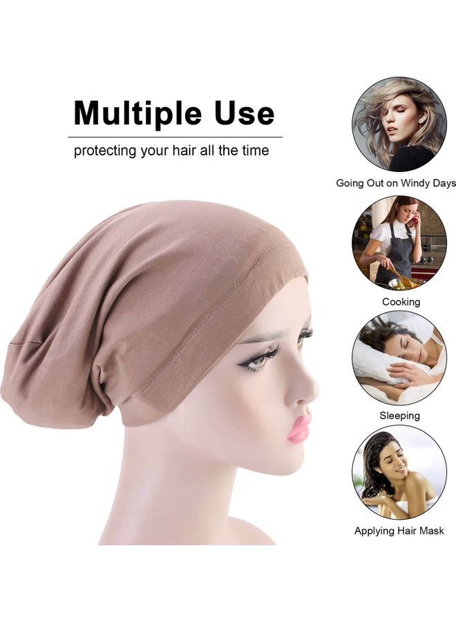 Generic Hair Cover Bonnet Brown One Size  - Image 3