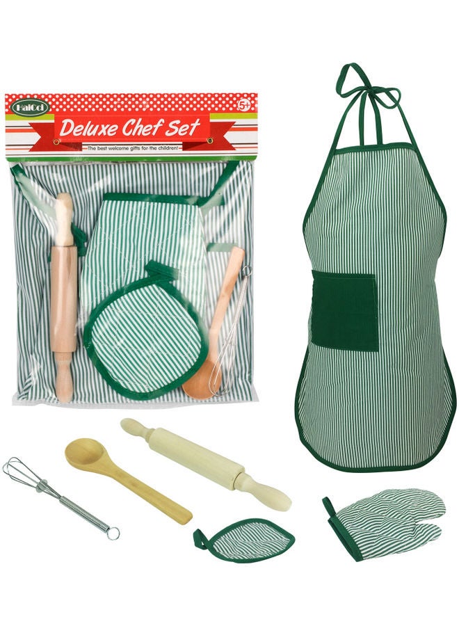 Kids Cooking And Baking Apron Set With Hat  - Image 1