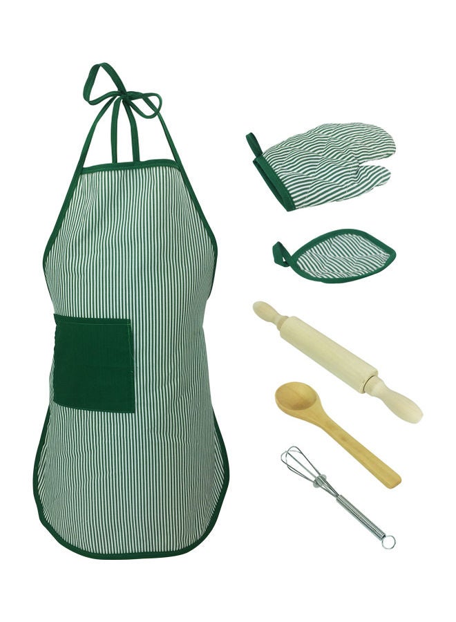 Kids Cooking And Baking Apron Set With Hat  - Image 3