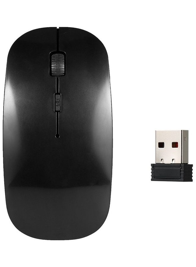 Portable Wireless Optical Mouse Black - Image 1