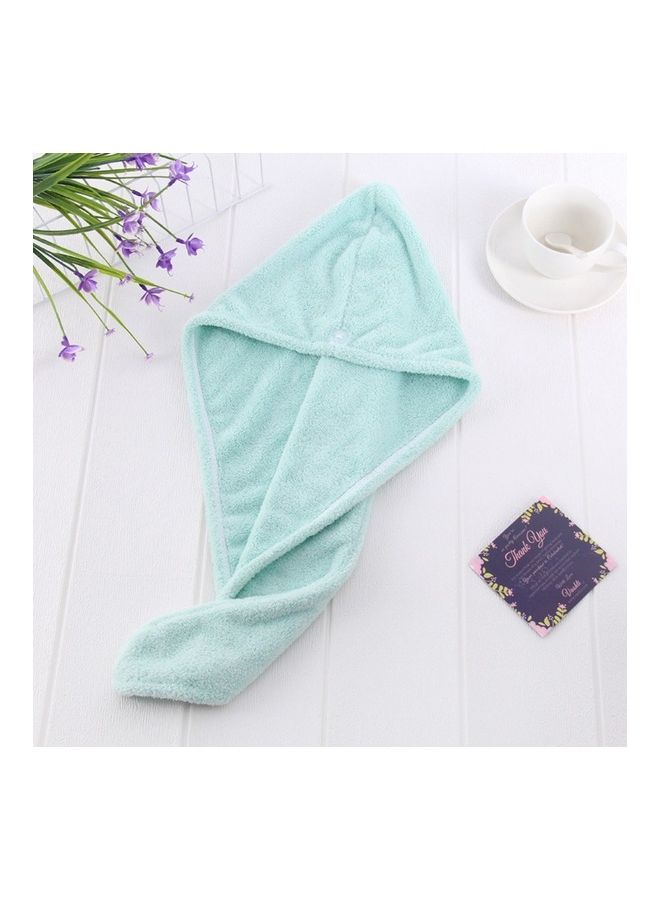 Generic Soft Shower Hair Towel For Women Green 25x19x4cm - Image 2