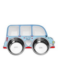 5 Compartments Divided Plate