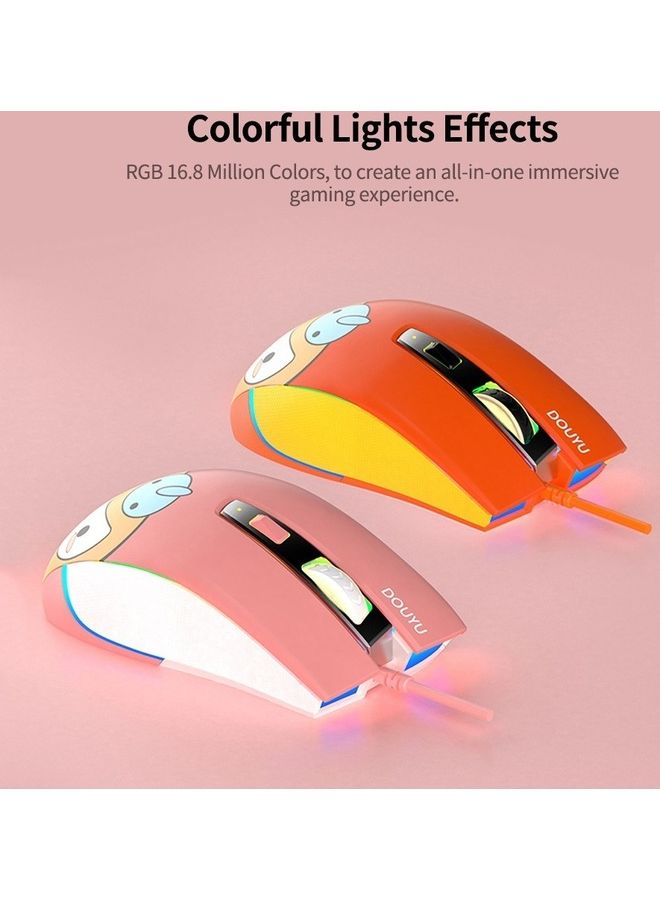 Wired Gaming Mouse Pink - Image 2