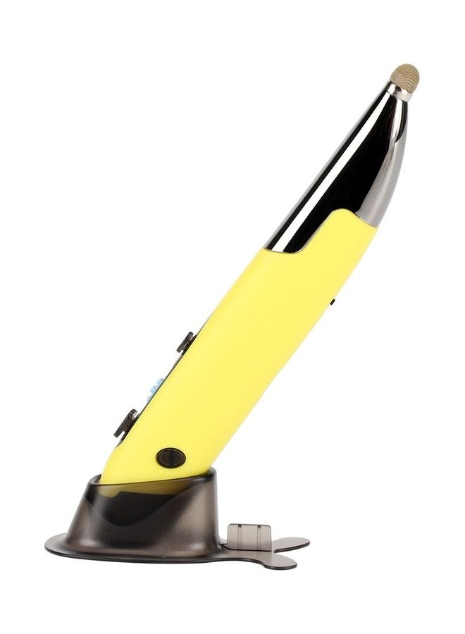 Three Mode Wireless Optical Pen Mouse Yellow - Image 1