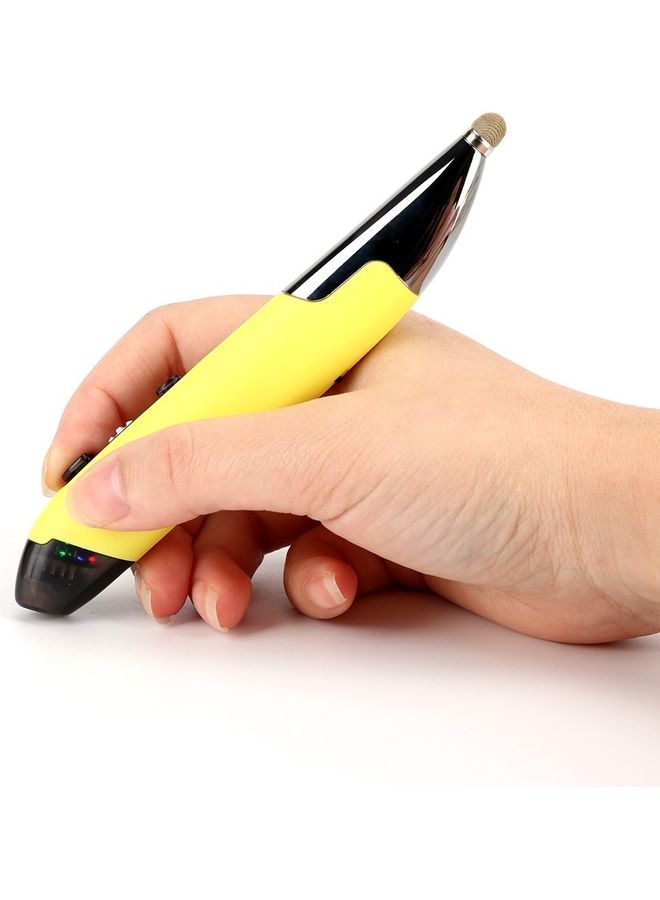 Three Mode Wireless Optical Pen Mouse Yellow - Image 2