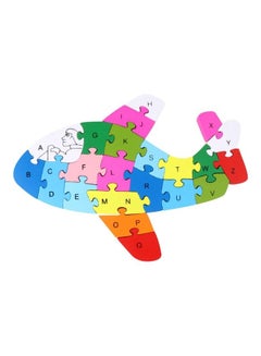 XiuWoo Air Plane Shaped Creative Wooden 26 Alphabet Puzzle Set  - Image 1