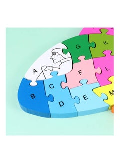 XiuWoo Air Plane Shaped Creative Wooden 26 Alphabet Puzzle Set  - Image 4