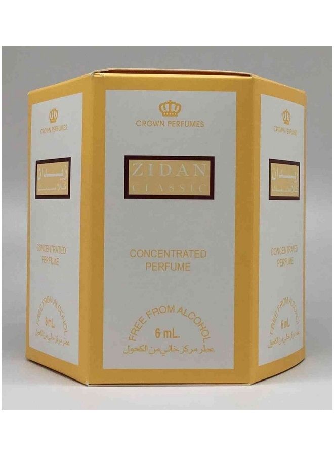 Al Rehab 6-Piece Zidan Classic Concentrated Perfume Without Alcohol 6ml  - Image 2