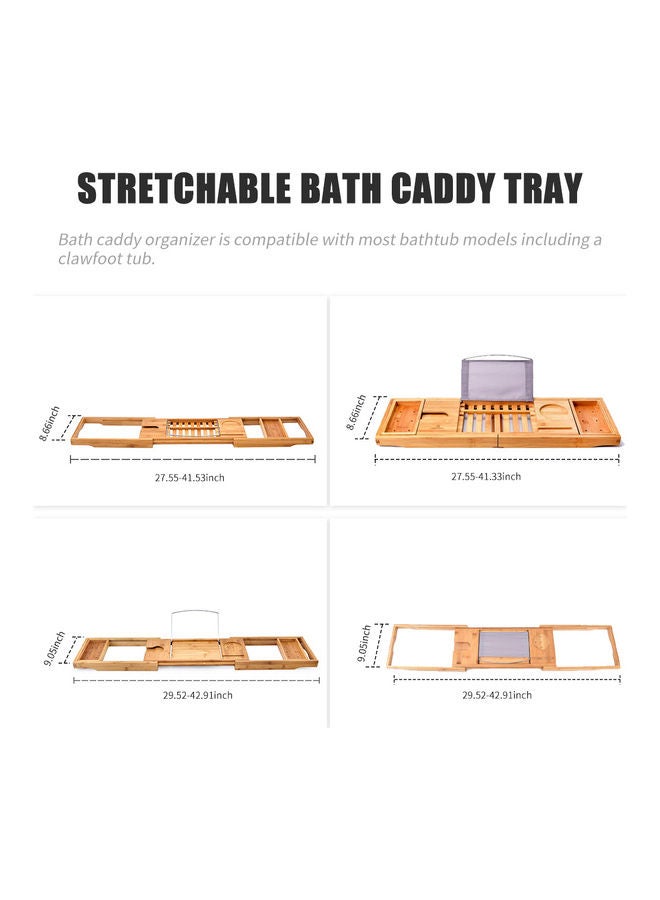 Bathtub Caddy Tray Multicolour 76.0x24.0x5.0cm