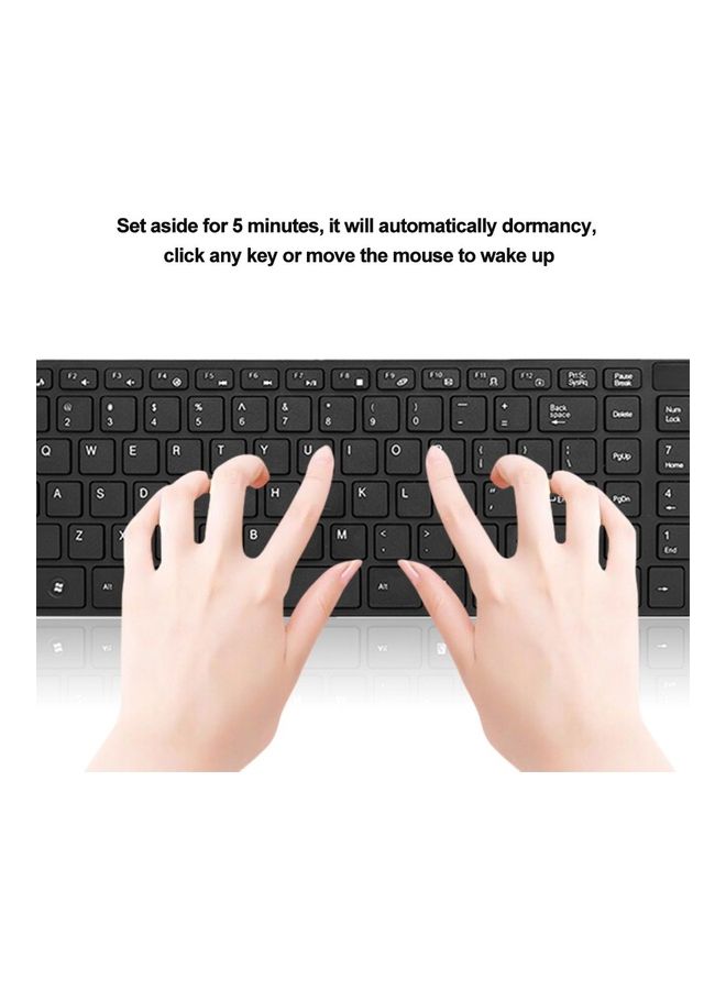 2.4G Wireless Keyboard And Mouse Combo Black - Image 3