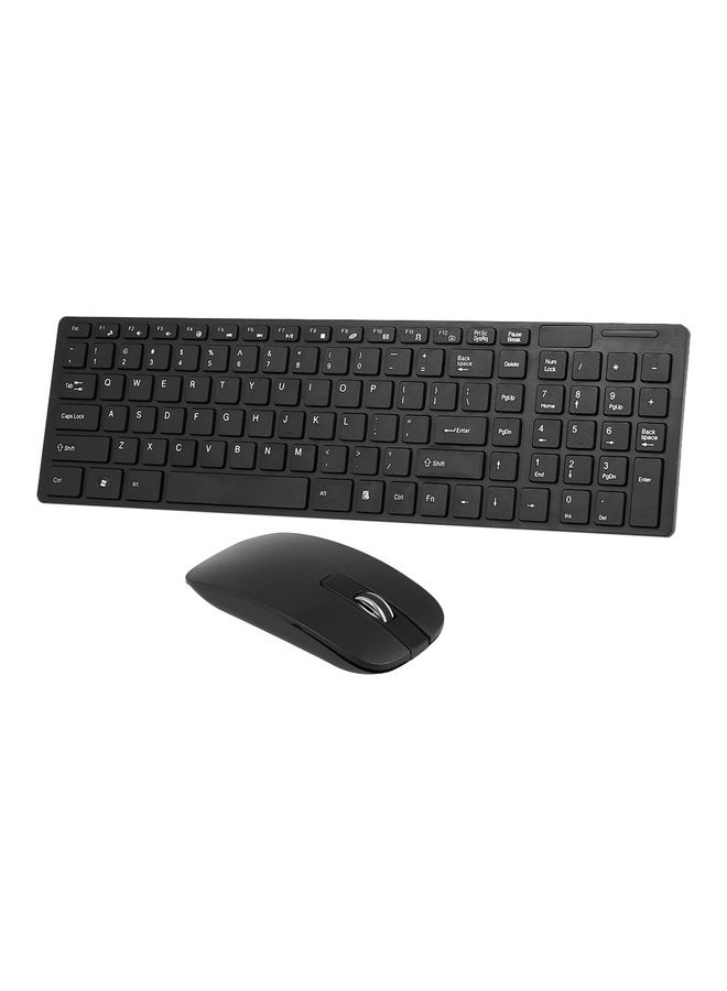 2.4G Wireless Keyboard And Mouse Combo Black - Image 1