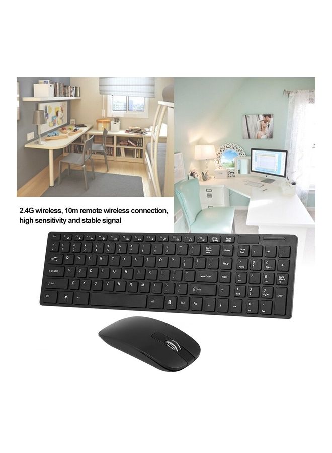 2.4G Wireless Keyboard And Mouse Combo Black - Image 4