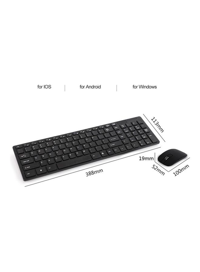 2.4G Wireless Keyboard And Mouse Combo Black - Image 5