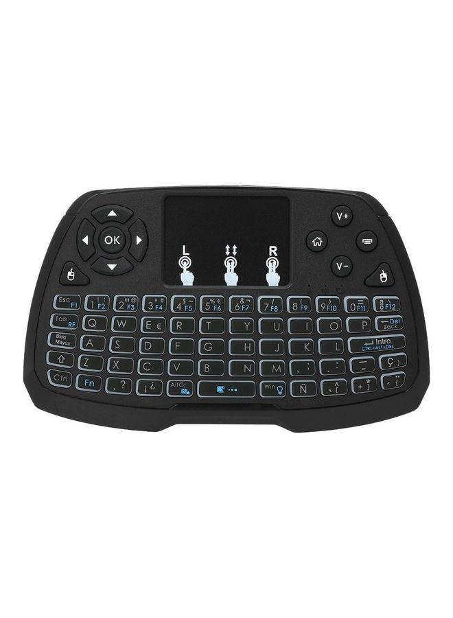 Spanish Version Backlit 2.4GHz Wireless Keyboard Multicolour - Image 1