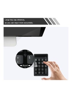 Generic 19 Keys 2.4G Wireless Low Noise Mini Numeric Keypad Black  - Image 1