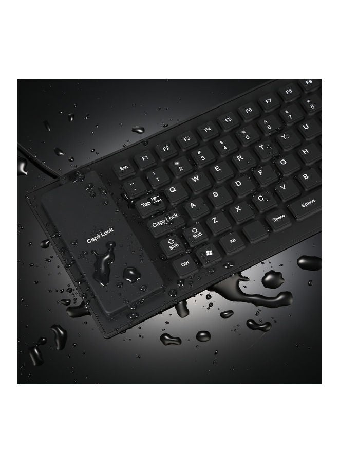 85 Keys Foldable Flexible Rollup USB Wired Keyboard Black - Image 3