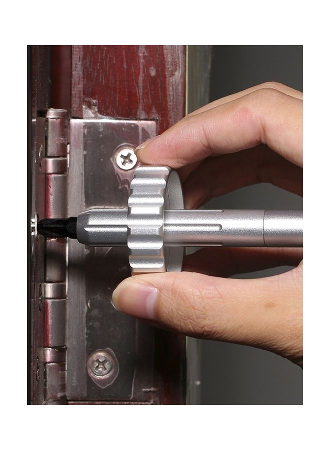 Multi-function Screwdriver Mini Smart  Precision Screwdriver Repair Tool Spinner Drive Black/Silver  - Image 3