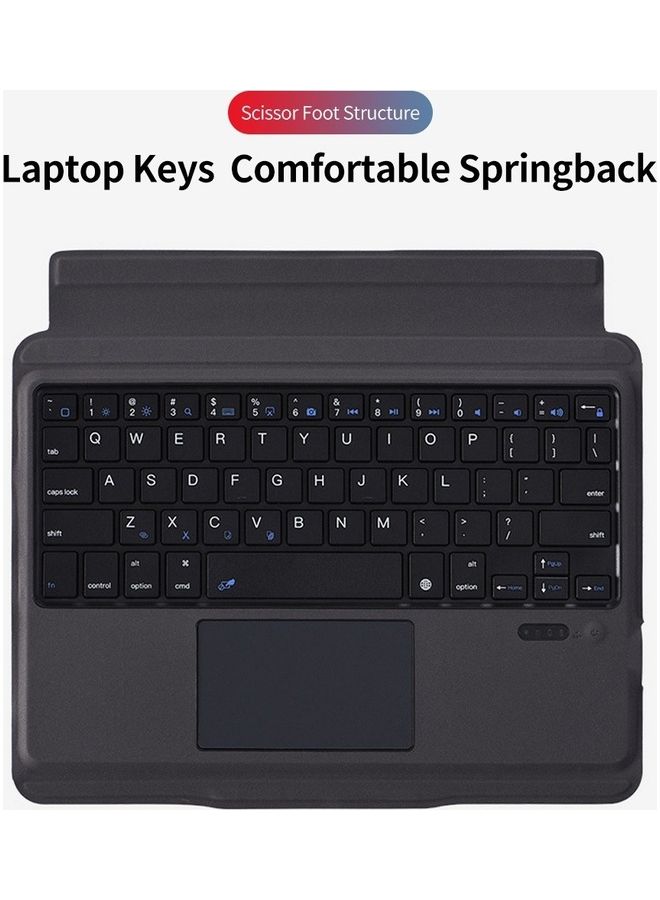 Protective Case With Detachable Bluetooth Keyboard Black - Image 4