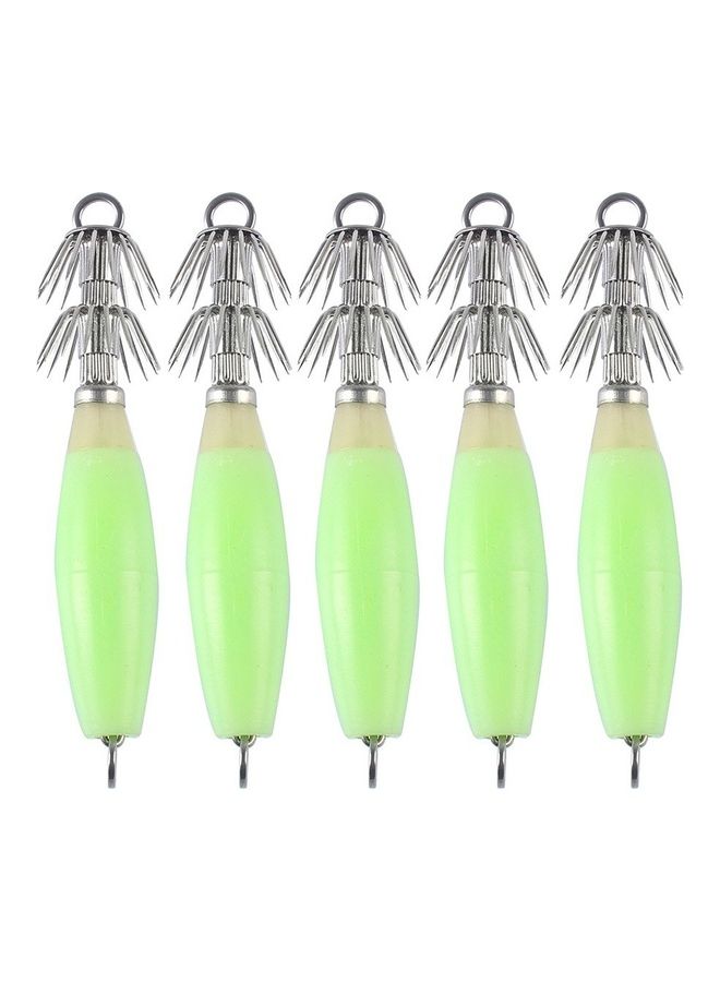 Generic 5-Piece  Squid Fishing Hooks  Lures Baits Set  - Image 1